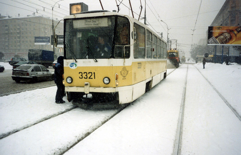 Москва. Tatra T7B5 №3321