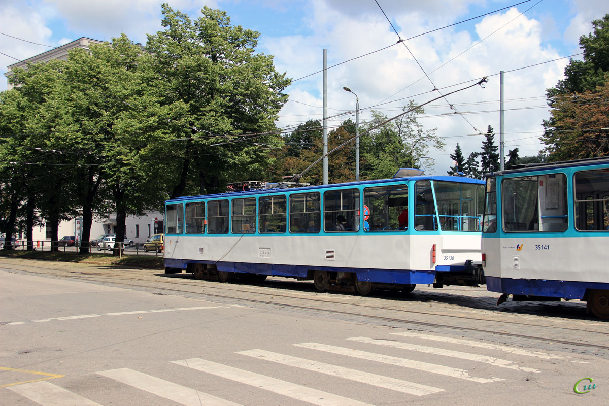 Рига. Tatra T6B5 (Tatra T3M) №35130