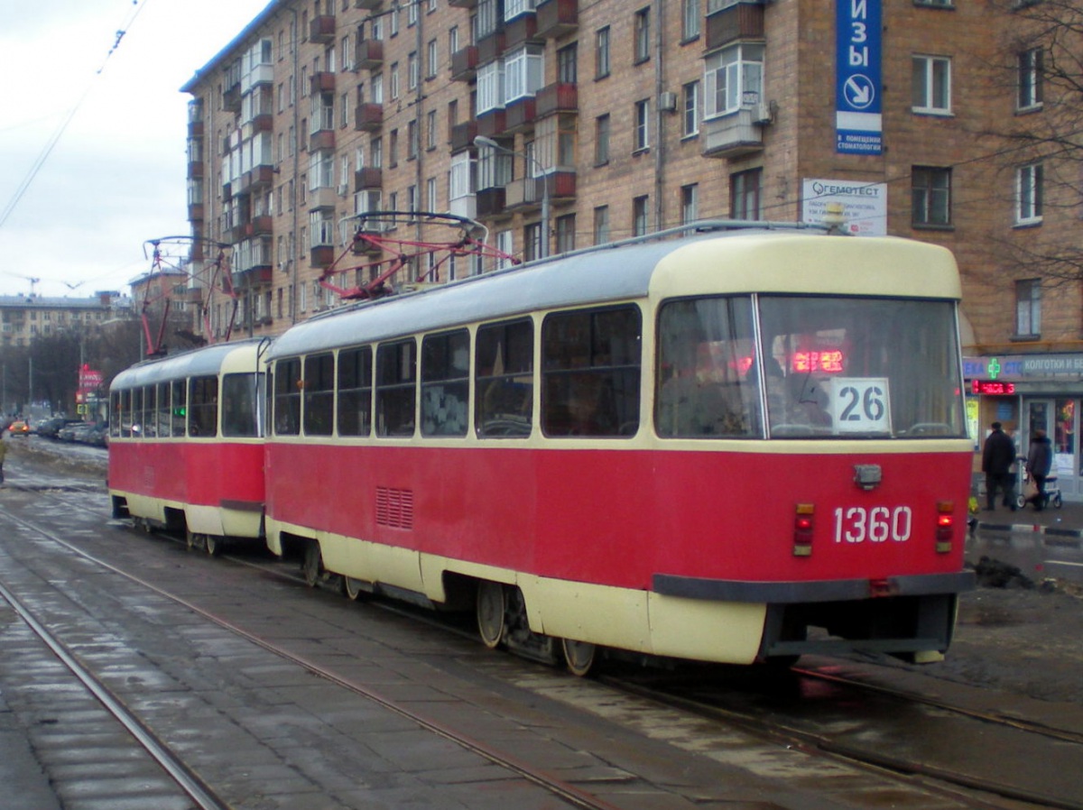 Москва. Tatra T3 (МТТЧ) №1360