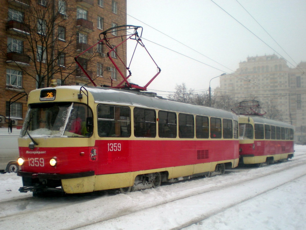 Москва. Tatra T3 (МТТЧ) №1359, Tatra T3 (МТТЧ) №1360