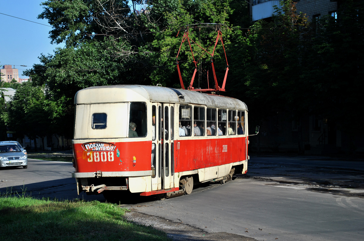 Донецк. Tatra T3 (двухдверная) №3808