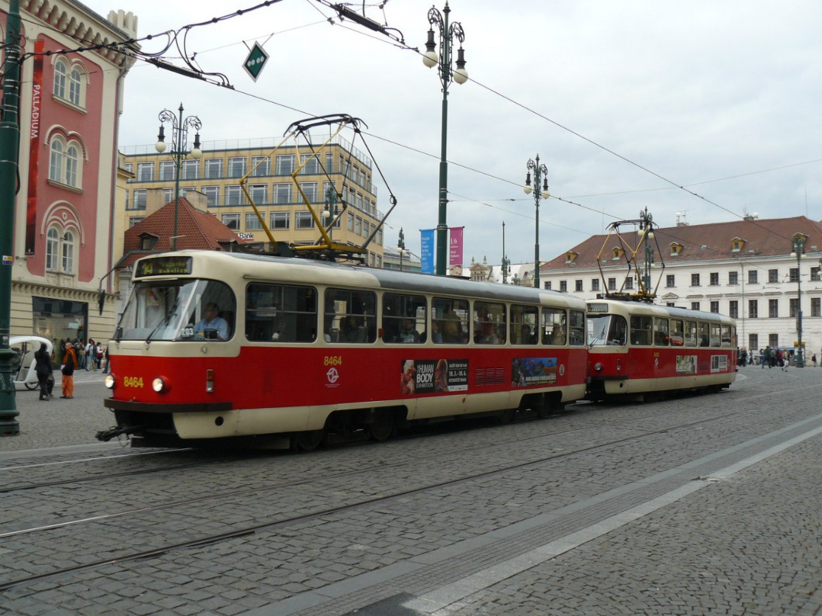 Прага. Tatra T3R.P №8464