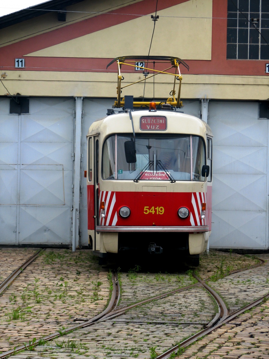 Прага. Tatra T3M №5419