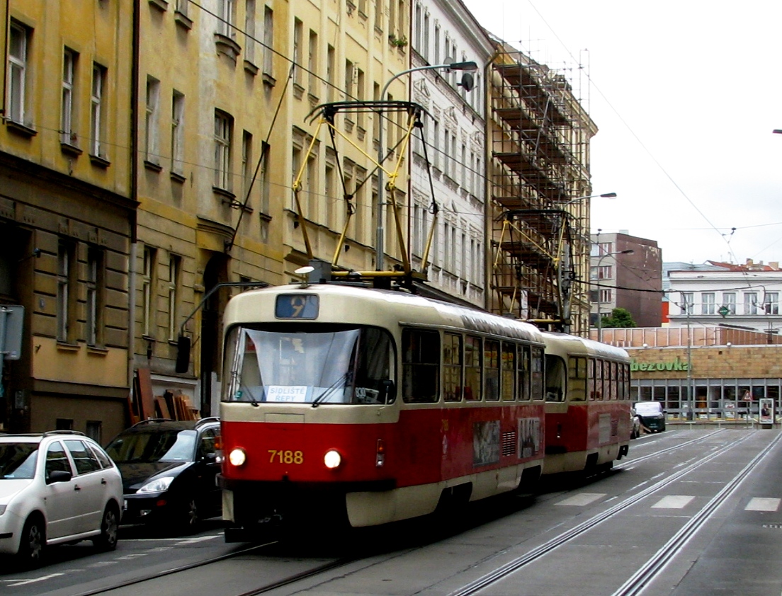 Прага. Tatra T3SUCS №7188