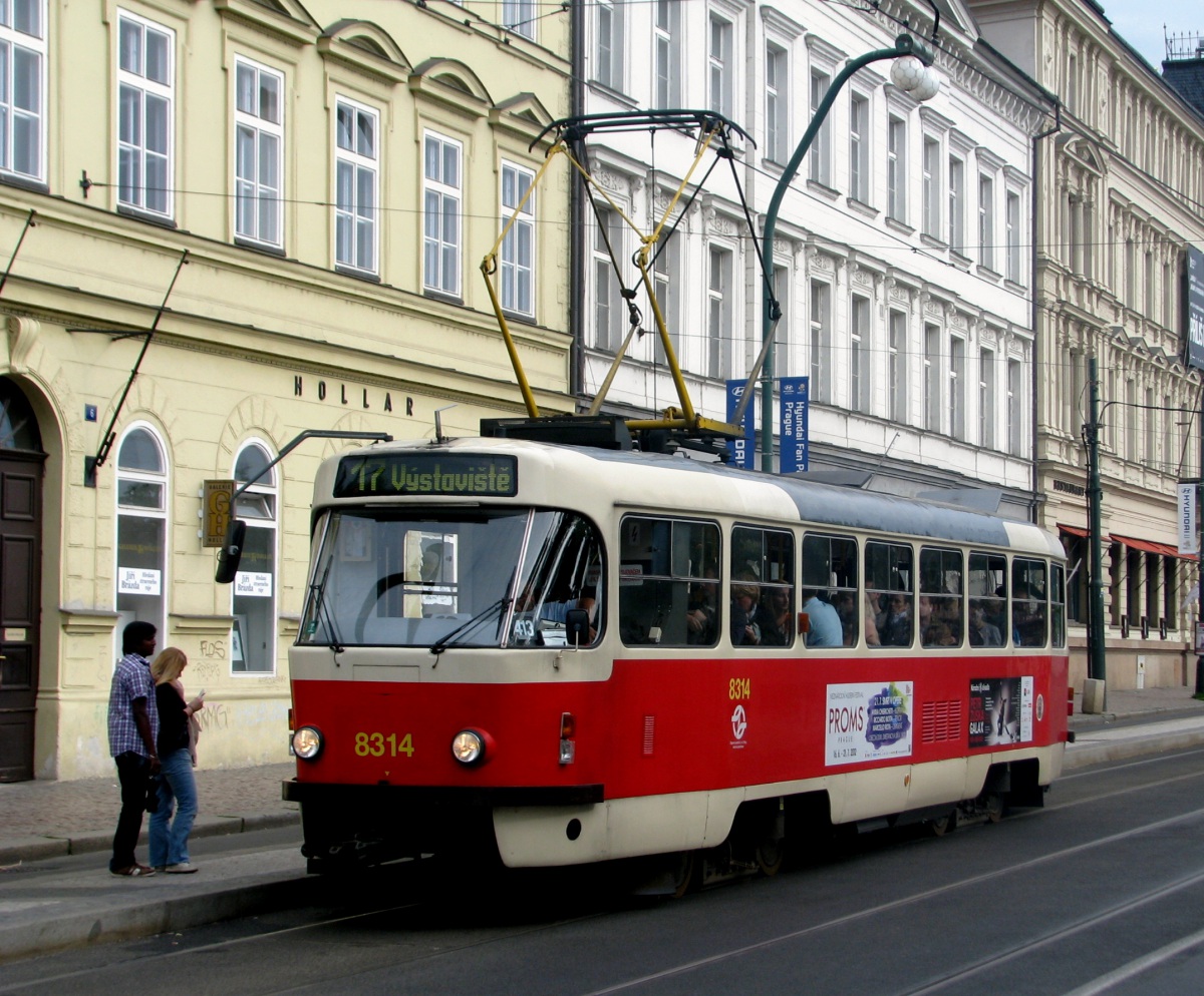 Прага. Tatra T3R.P №8314