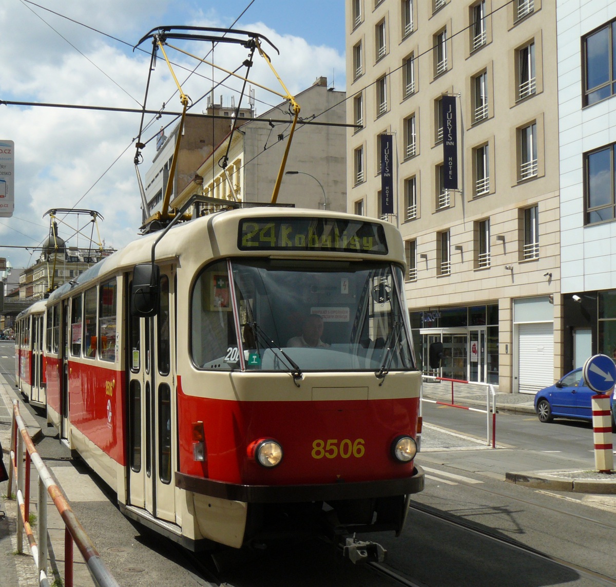 Прага. Tatra T3R.P №8506
