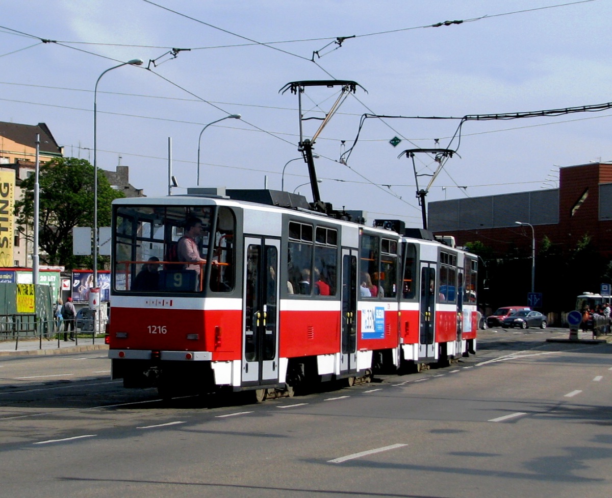 Брно. Tatra T6A5 №1216