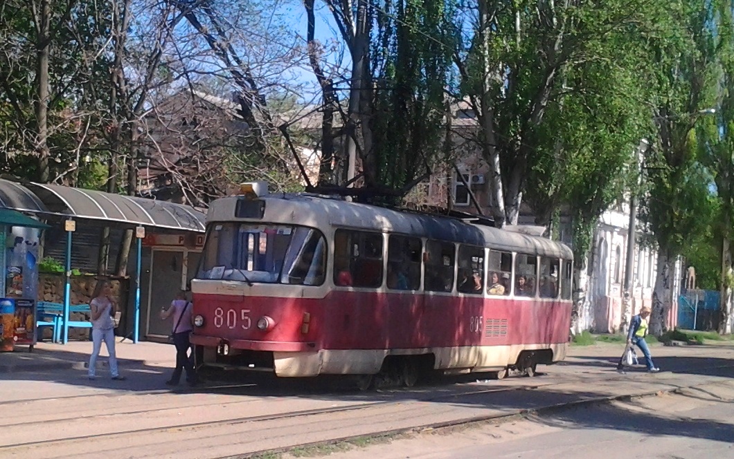 Запорожье. Tatra T3SU №805
