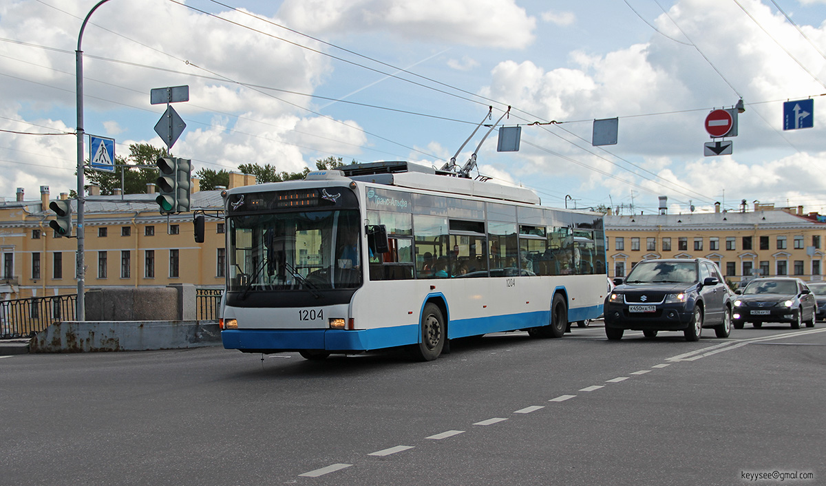 Санкт-Петербург. Троллейбус ВЗТМ-5298 № 1204, маршрут 17