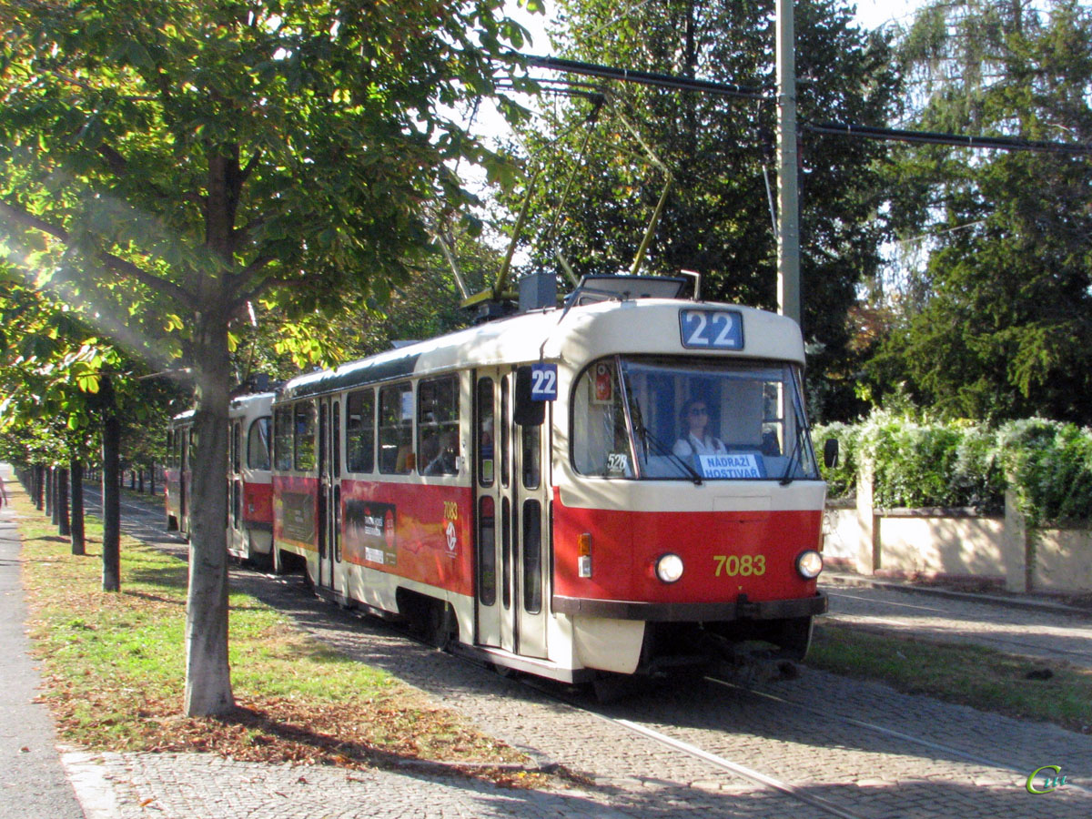 Прага. Tatra T3SUCS №7083