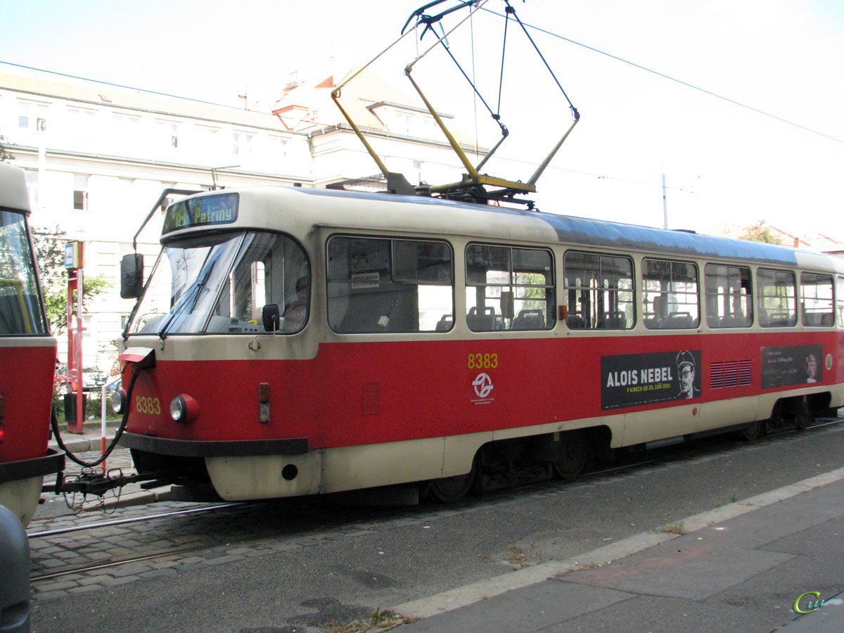 Прага. Tatra T3R.P №8383