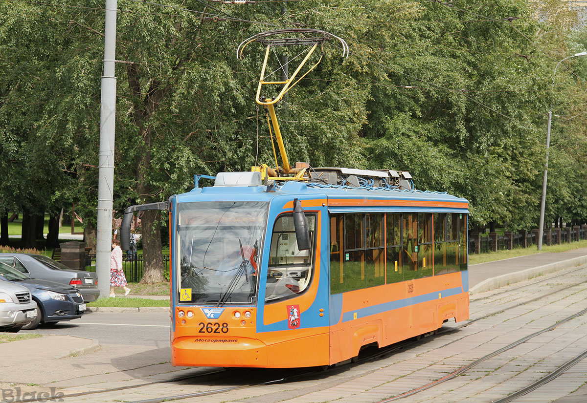 Москва. Трамвай 71-623-02 (КТМ-23) № 2628, маршрут 17