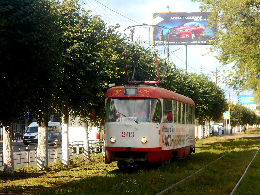Тверь. Tatra T3SU №203