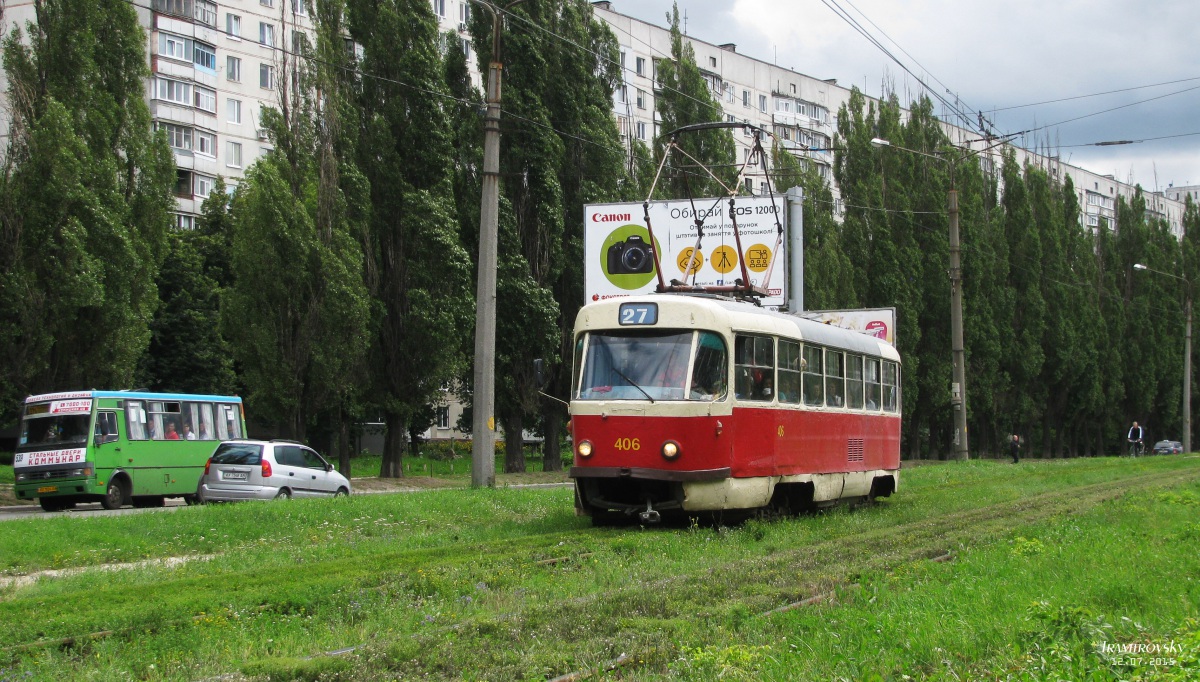 Харьков. Tatra T3SU №406