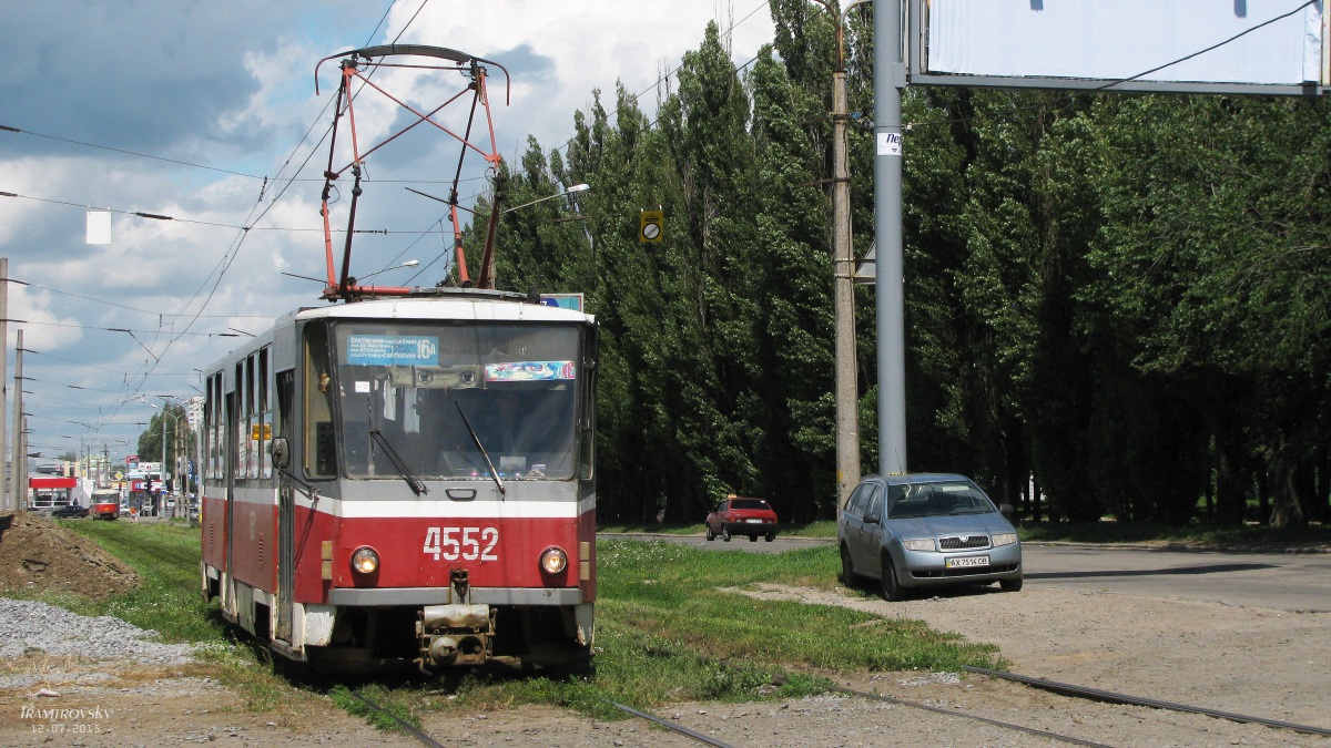 Харьков. Tatra T6B5 (Tatra T3M) №4552