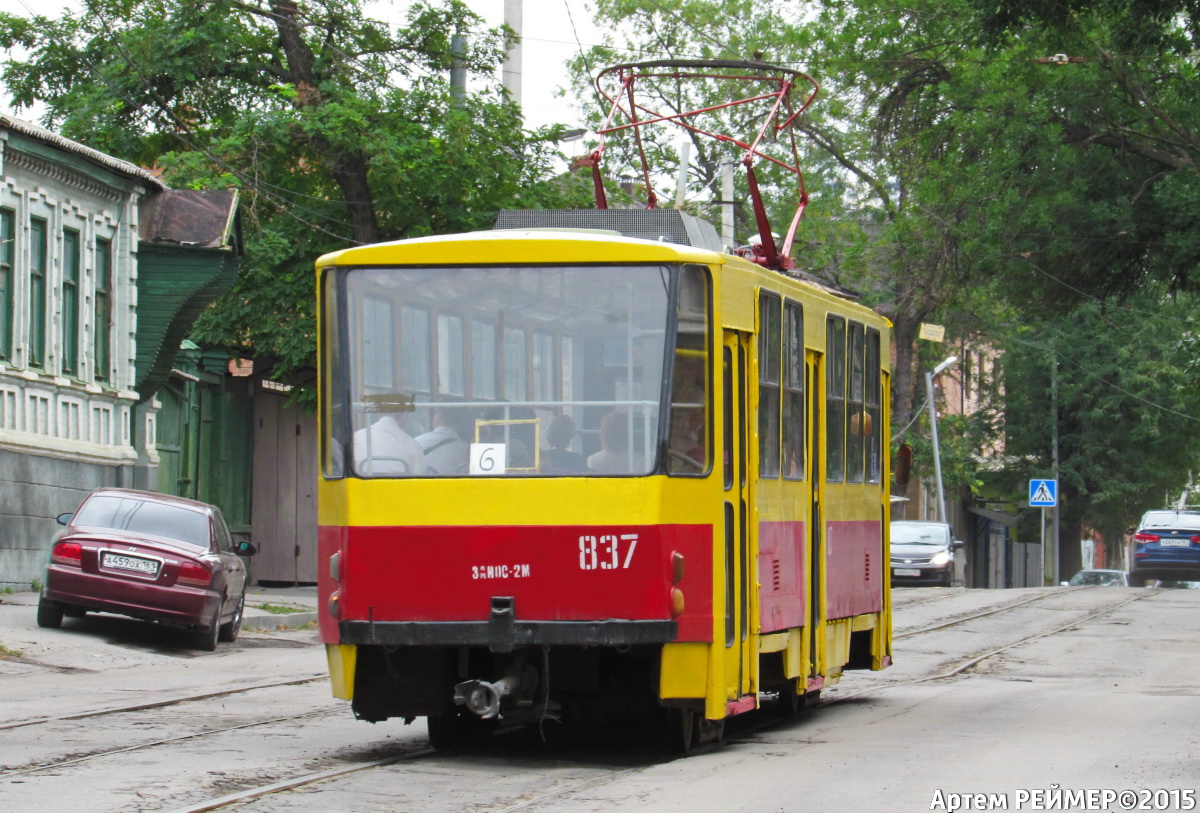 Ростов-на-Дону. Tatra T6B5 (Tatra T3M) №837