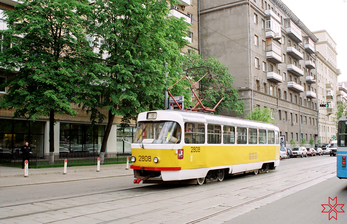 Москва. Tatra T3SU №2808