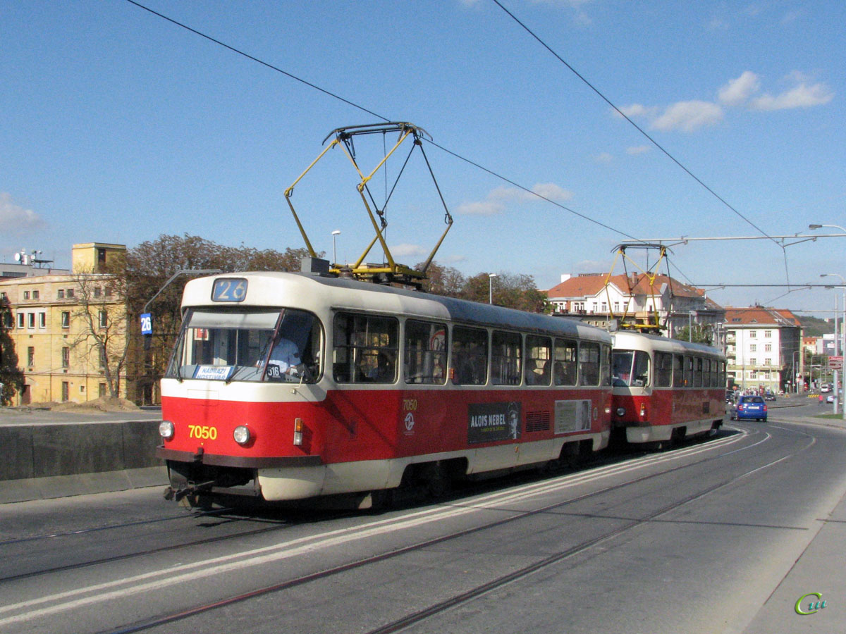 Прага. Tatra T3SUCS №7050