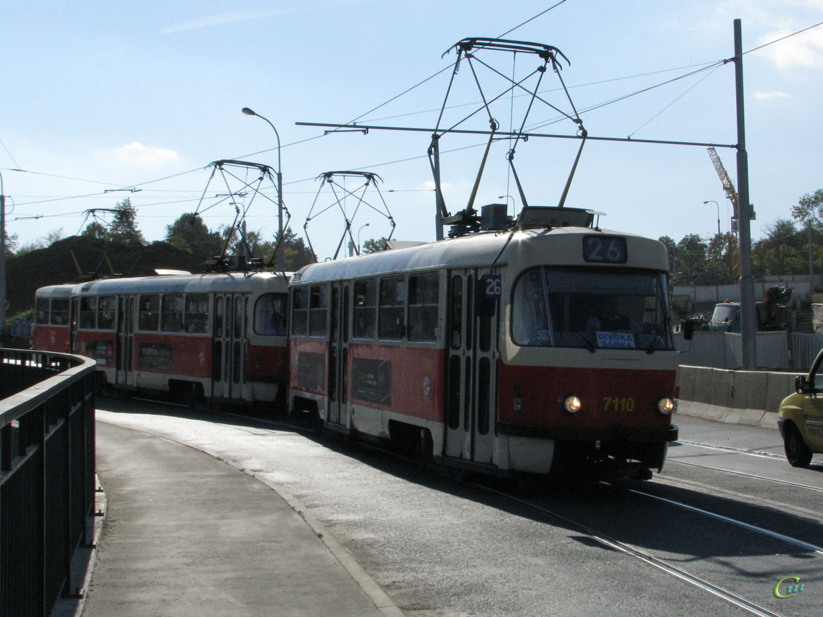Прага. Tatra T3SUCS №7110, Tatra T3SUCS №7111