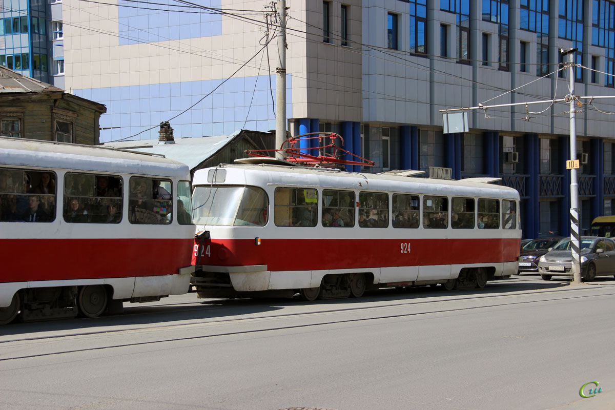 Самара. Tatra T3 (двухдверная) №924