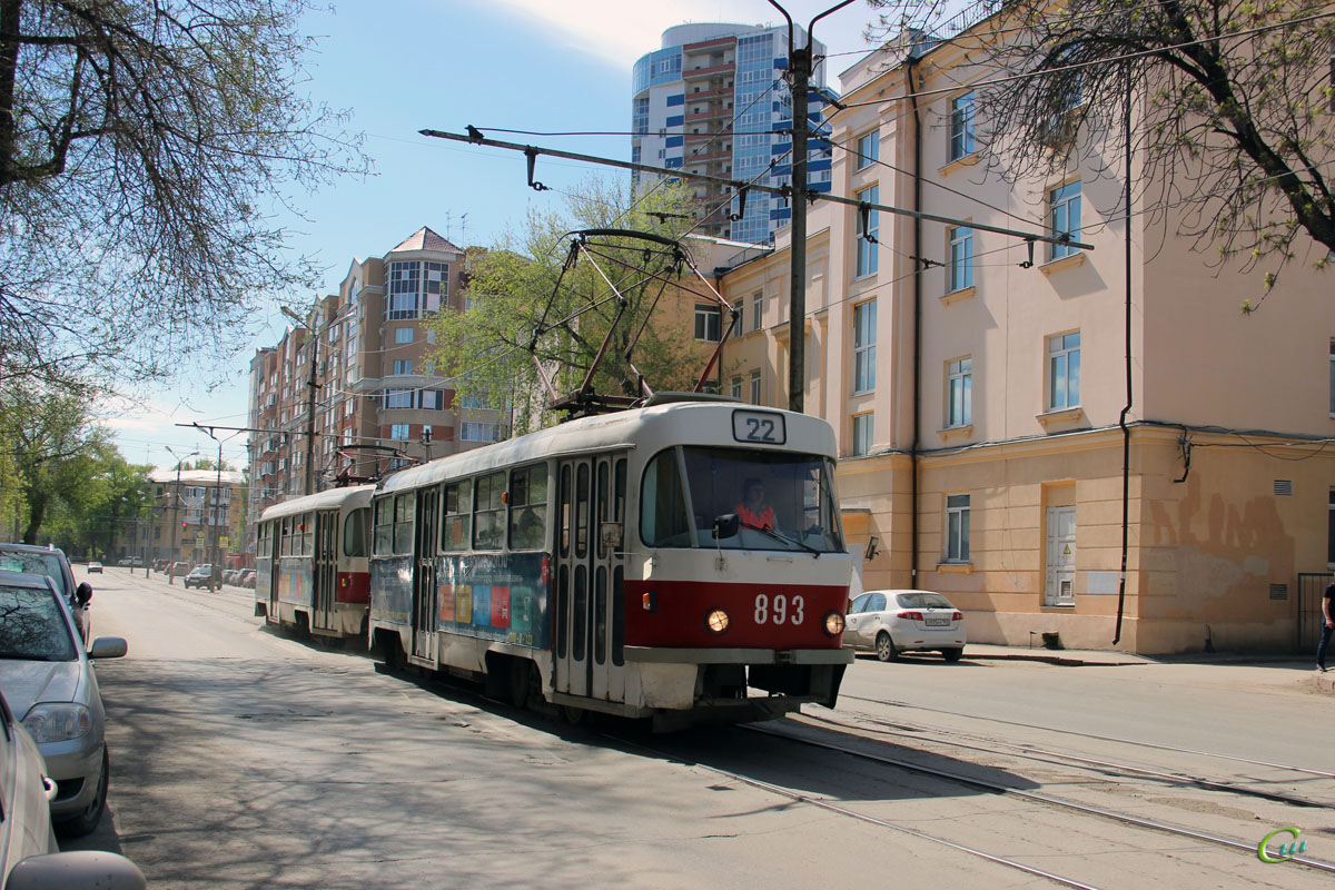 Самара. Tatra T3SU №893