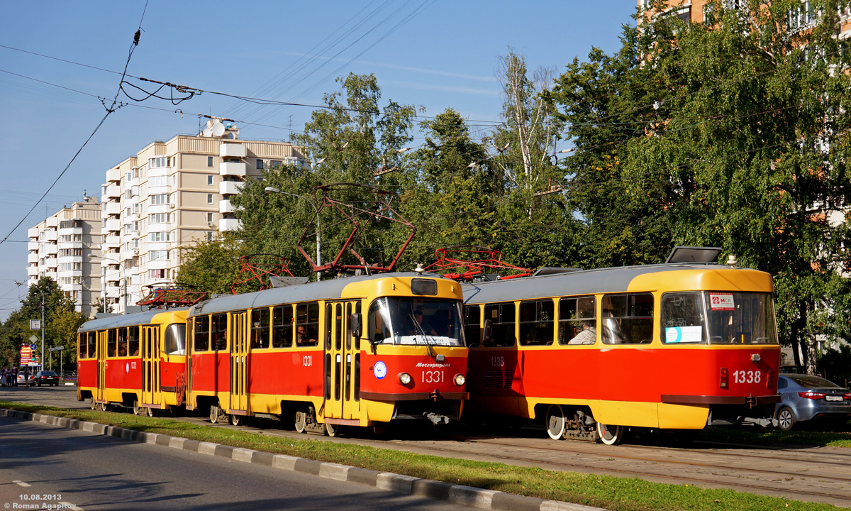 Москва. Tatra T3 (МТТЧ) №1331