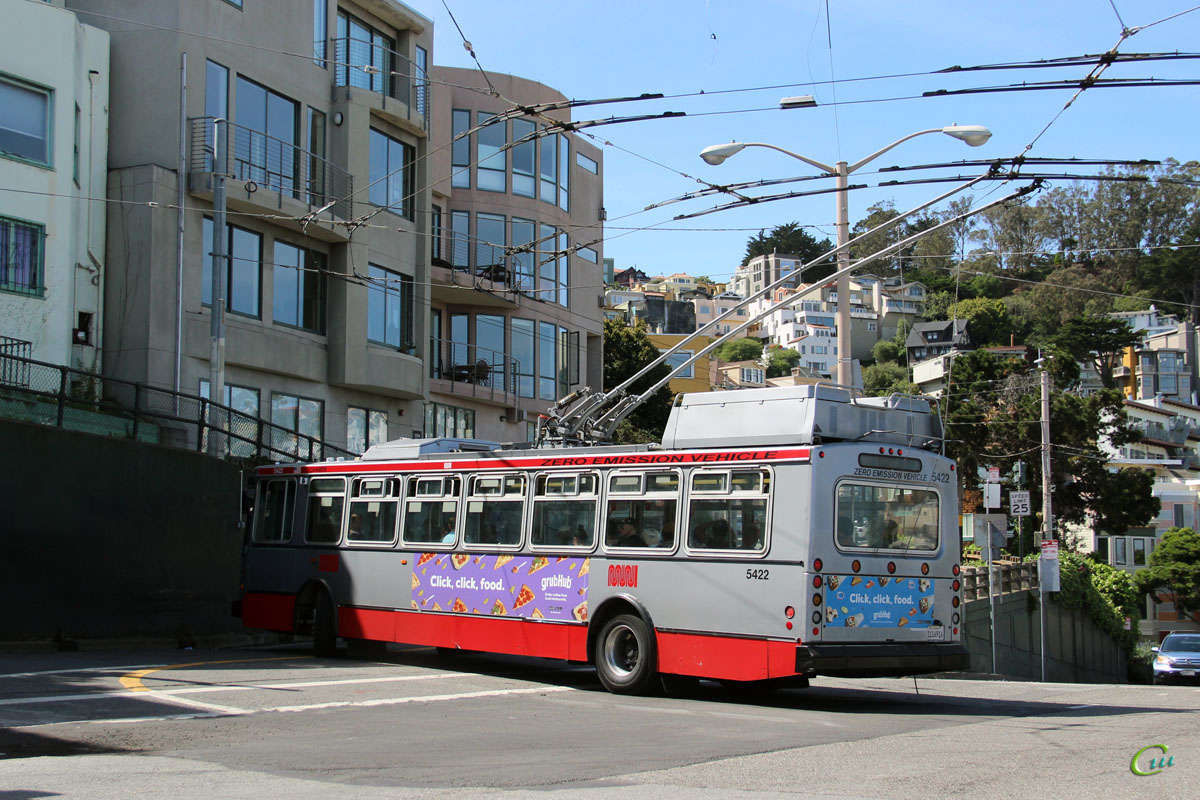 Сан-Франциско. Škoda 14TrSF №5422