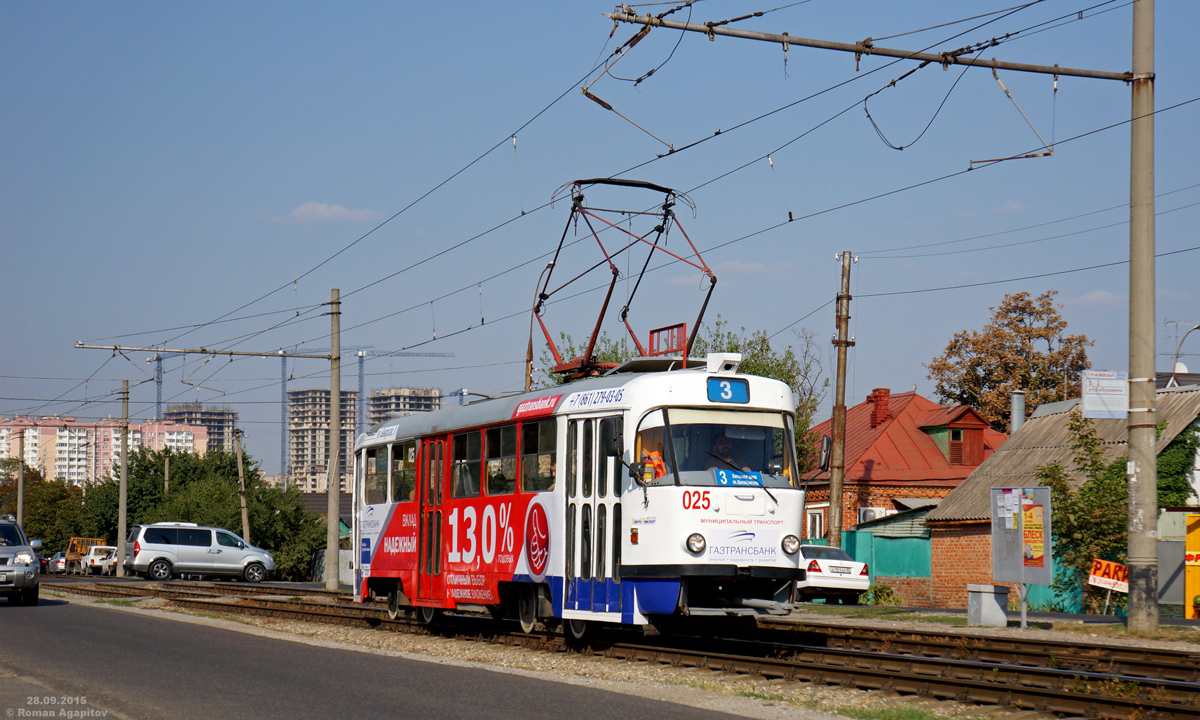 Краснодар. Tatra T3SU №025
