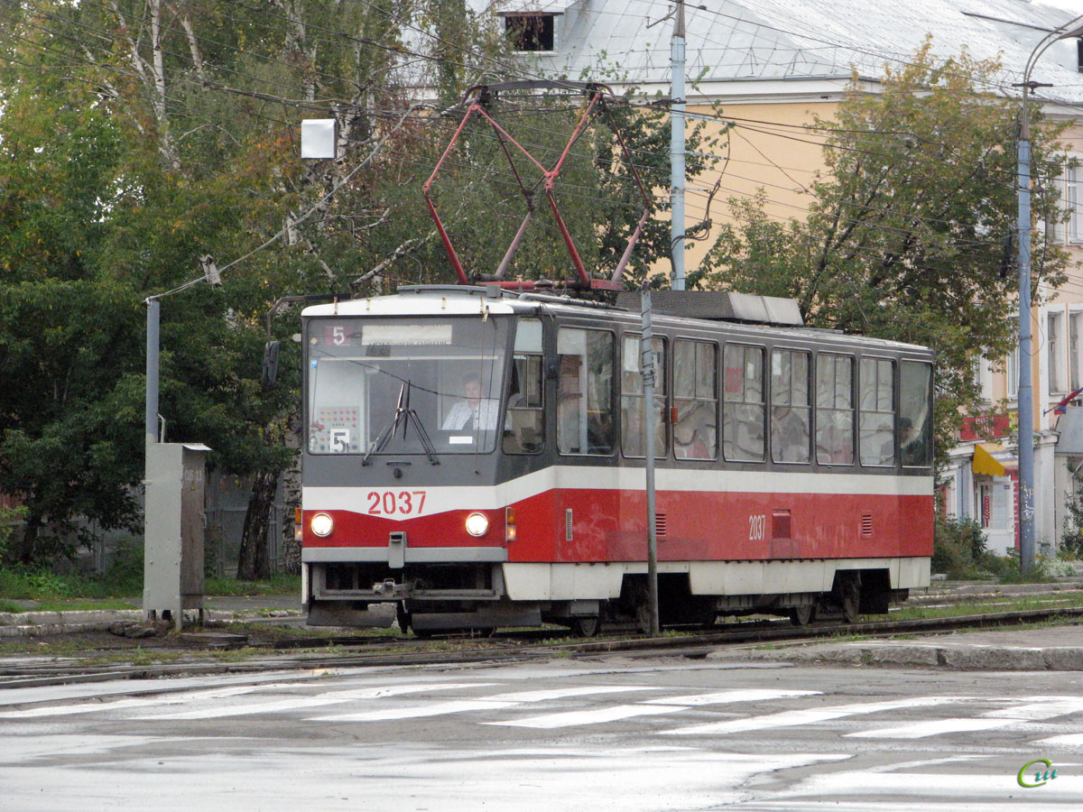 Ижевск. Tatra T6B5 (Tatra T3M) №2037