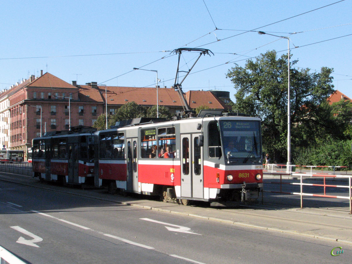 Прага. Tatra T6A5 №8631