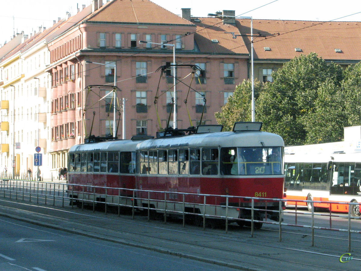 Прага. Tatra T3R.P №8410, Tatra T3R.P №8411