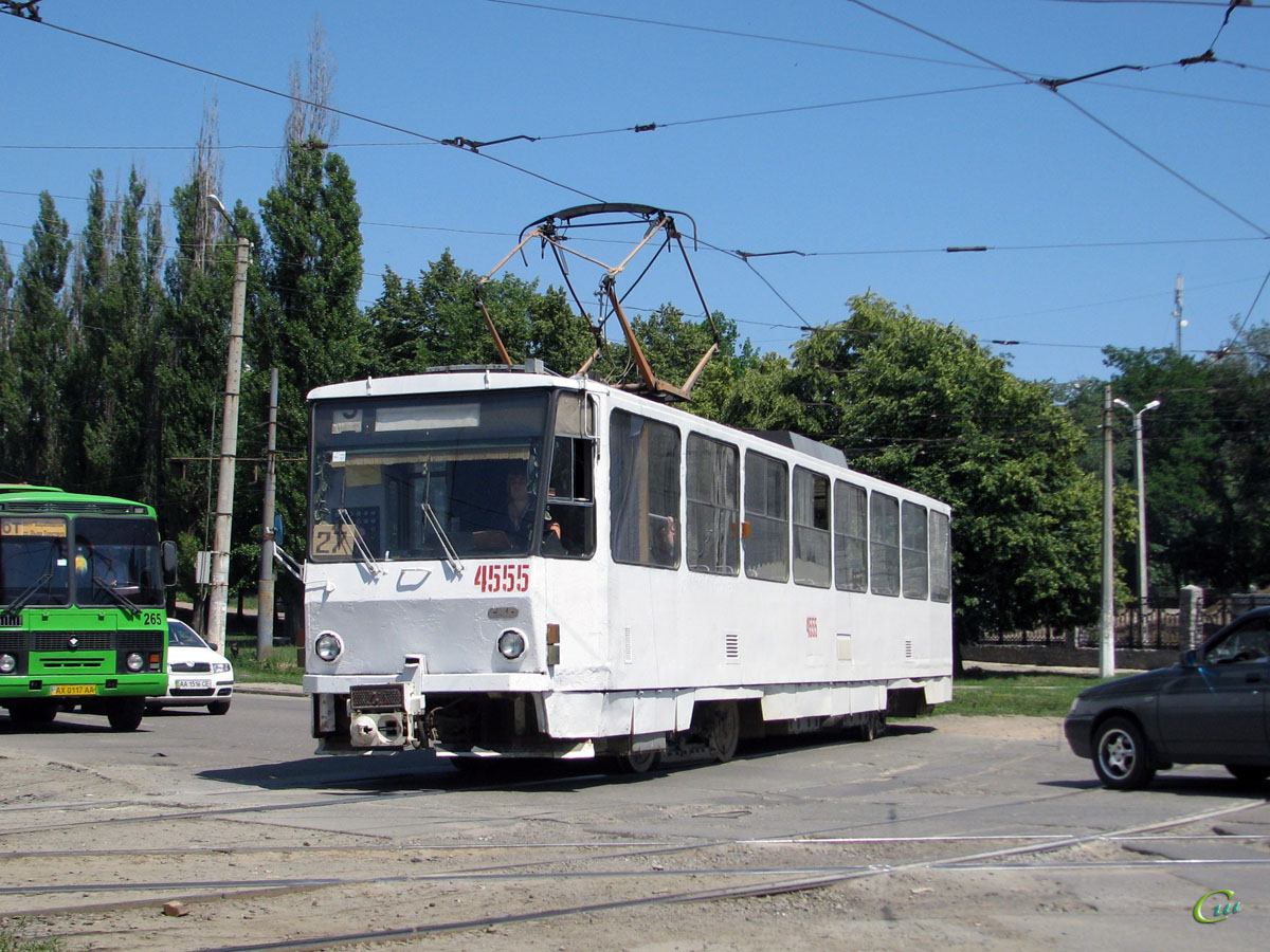 Харьков. Tatra T6B5 (Tatra T3M) №4555