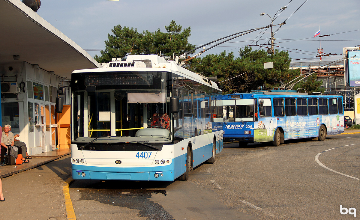 Симферополь. Богдан Т70115 №4407, Škoda 14Tr02/6 №2008