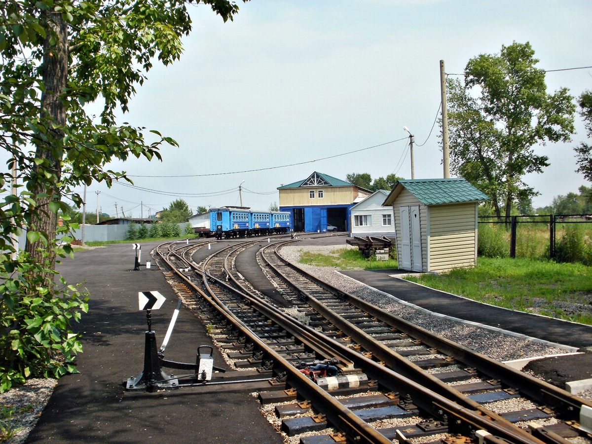 Хабаровск. Депо на станции Юбилейная Хабаровской детской железной дороги