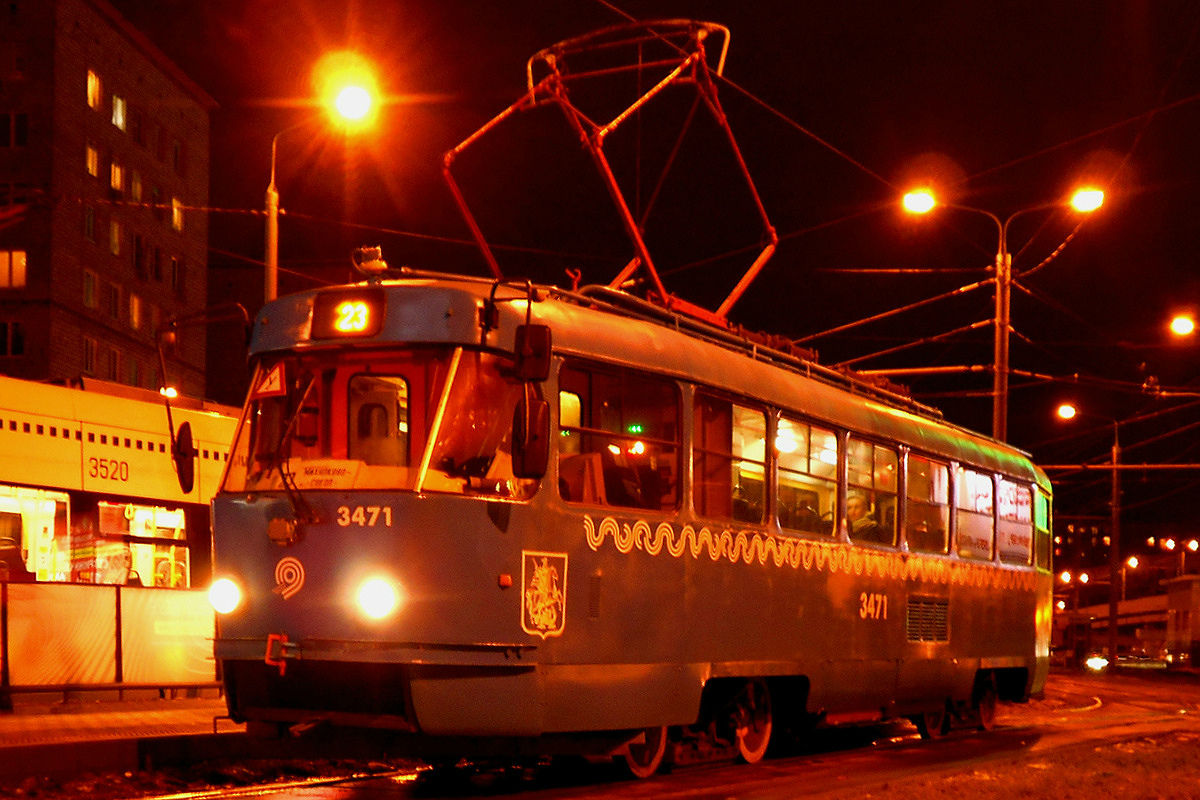 Москва. Tatra T3 (МТТА) №3471