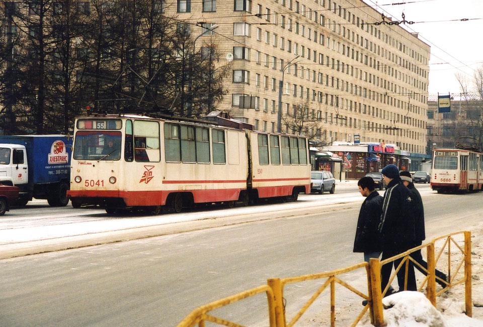 Санкт-Петербург. ЛВС-86К №5041, ЛМ-68М №5686