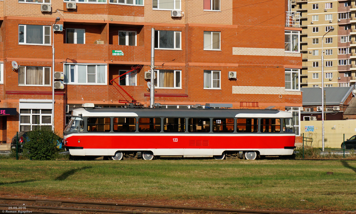 Краснодар. Tatra T3SU КВР ТМЗ №123