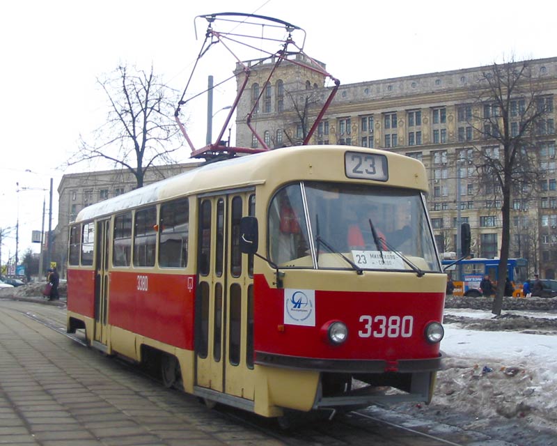 Москва. Tatra T3 (МТТЧ) №3380