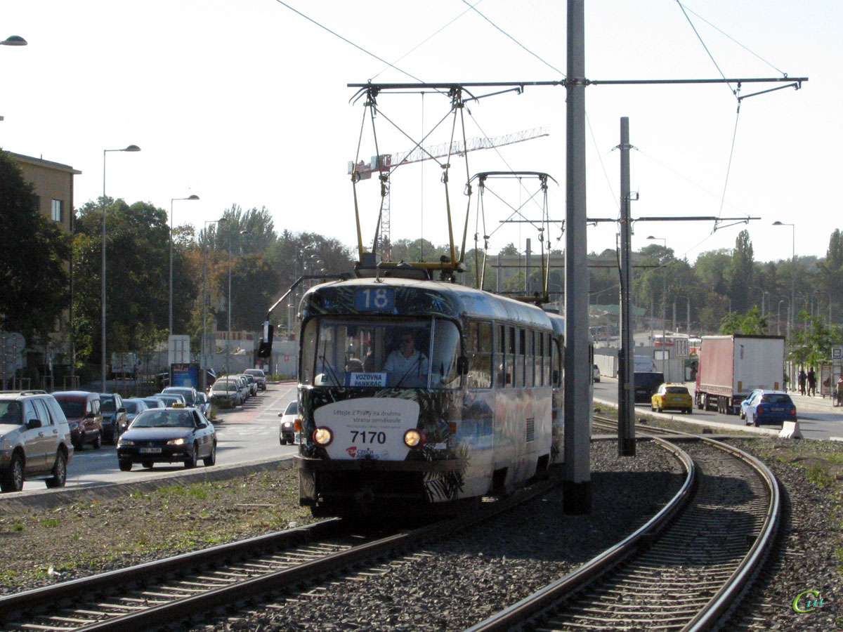 Прага. Tatra T3SUCS №7170