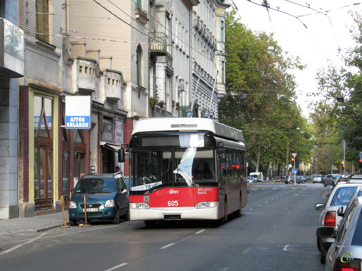 Будапешт. Solaris Trollino 12B №605