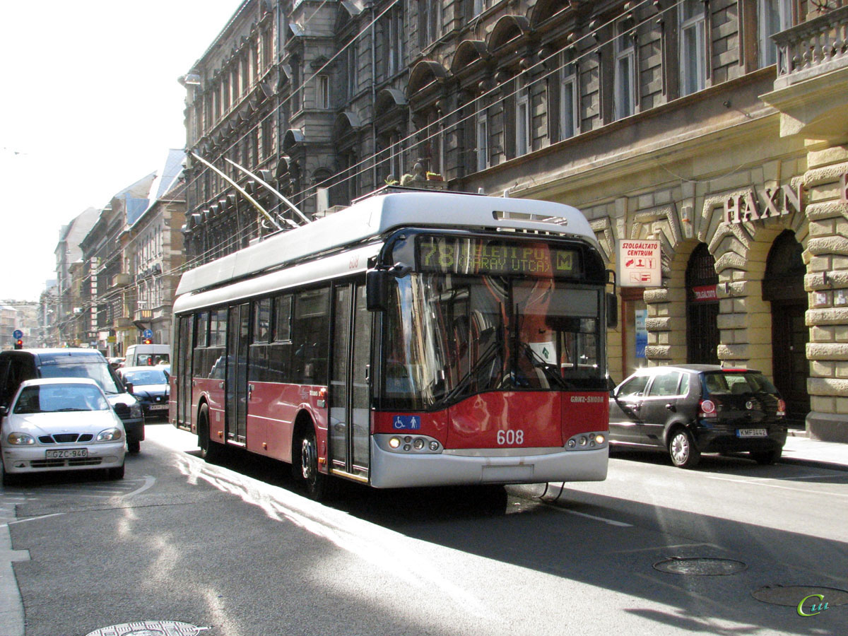 Будапешт. Solaris Trollino 12B №608