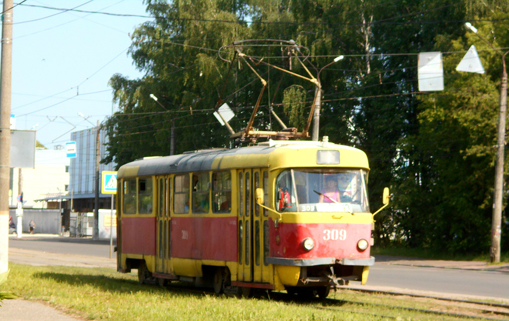 Тверь. Tatra T3SU №309
