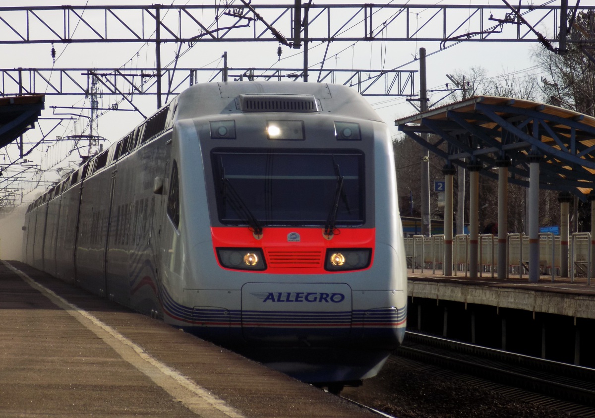 Санкт-Петербург. Скоростной поезд Sm6 Allegro, маршрут Санкт-Петербург-Хельсинки