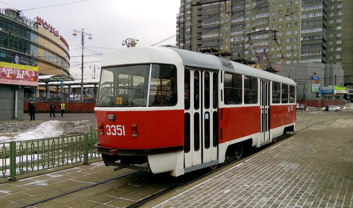 Москва. Tatra T3 (МТТА) №3351
