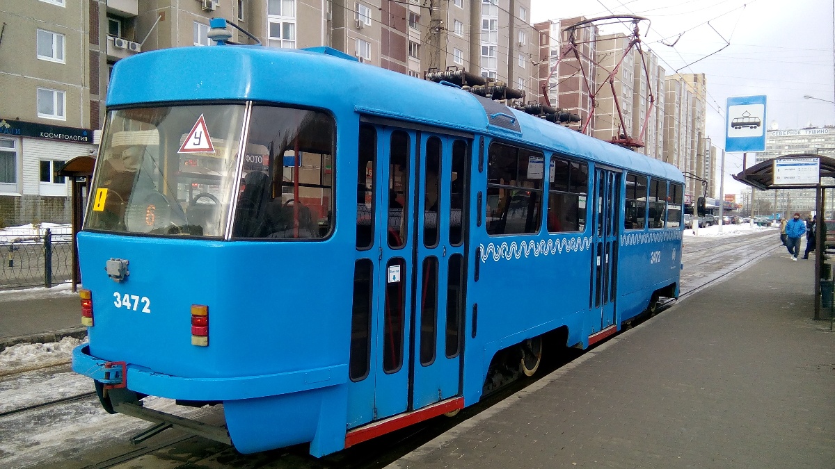 Москва. Tatra T3 (МТТА) №3472