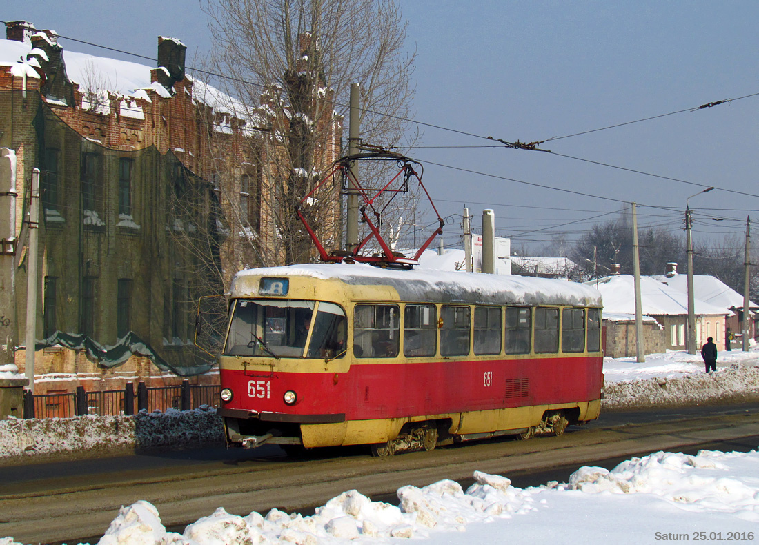 Харьков. Tatra T3SU №651