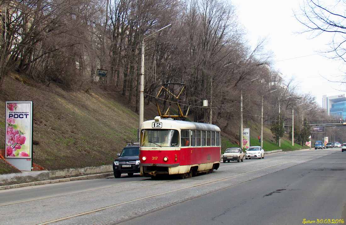 Харьков. Tatra T3SU №317
