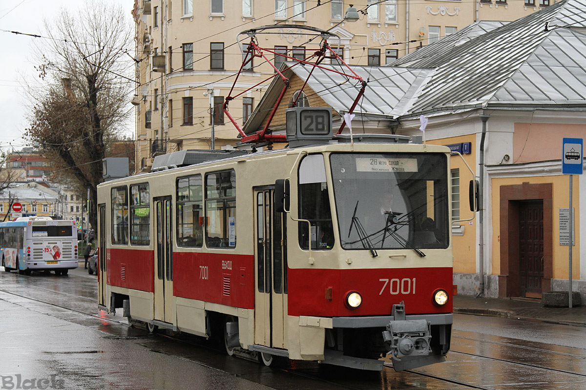 Москва. Tatra T7B5 №7001