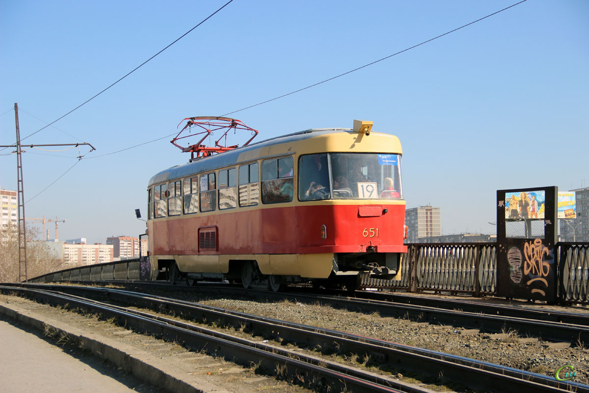 Екатеринбург. Tatra T3SU №651