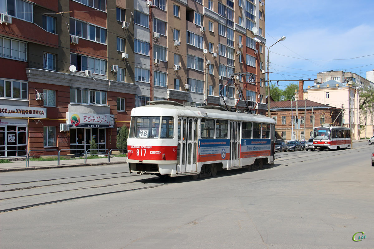 Самара. Tatra T3SU №817